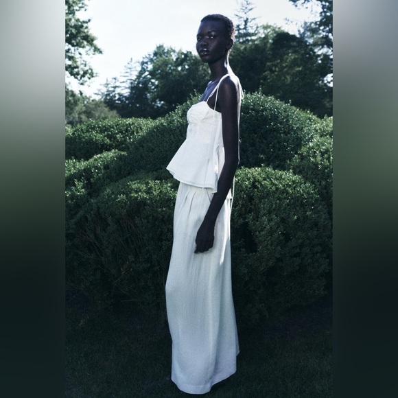 🦋 Bloggers Favorite 🦋 Zara ZW Collection Corset Bustier Top Size L - Picture 12 of 16